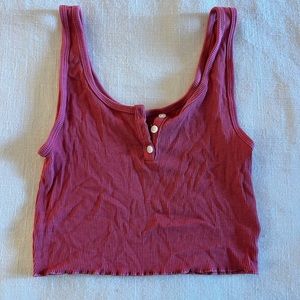 Dark Pink Crop Top